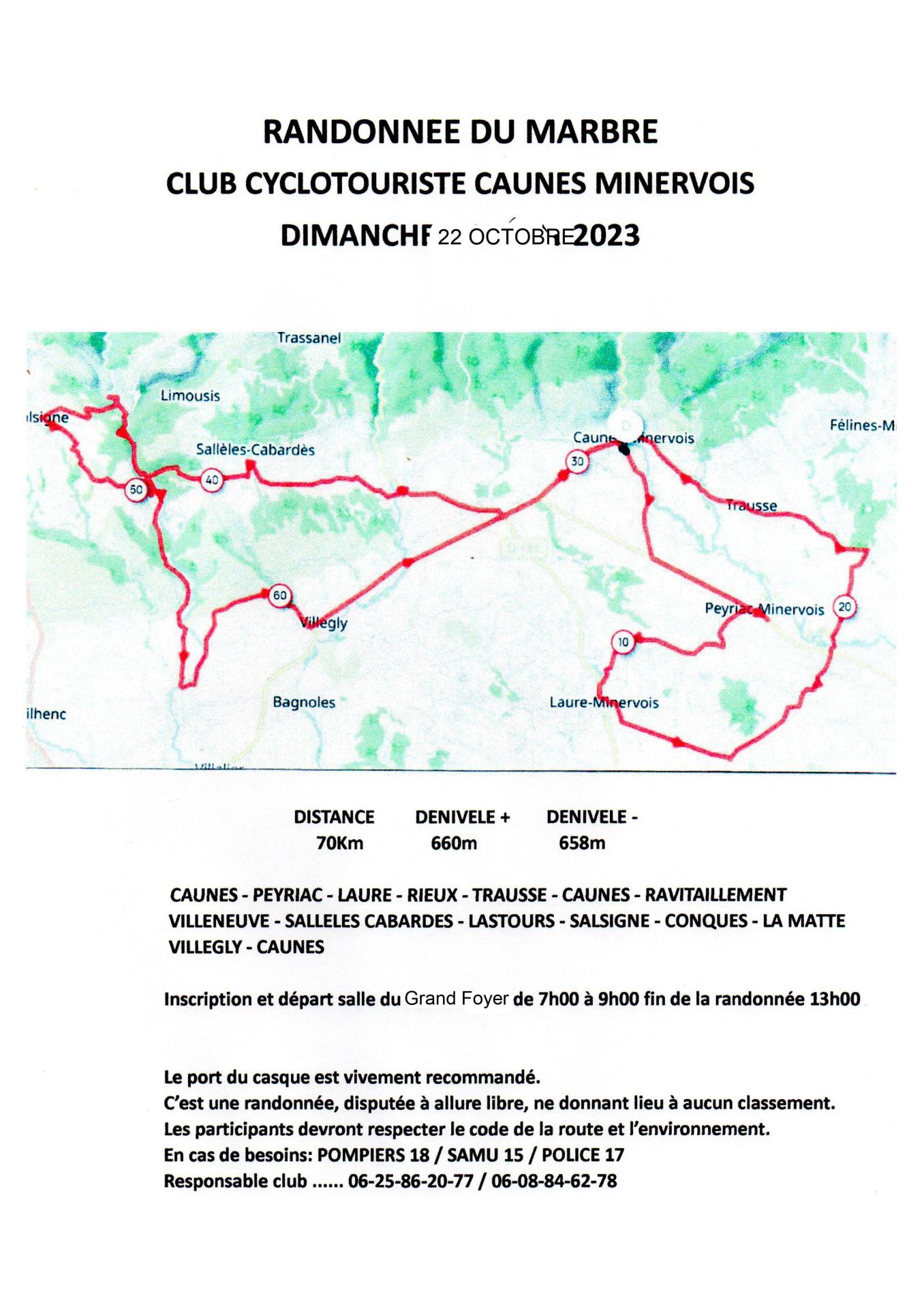 Randonnee du marbre a caunes minervois