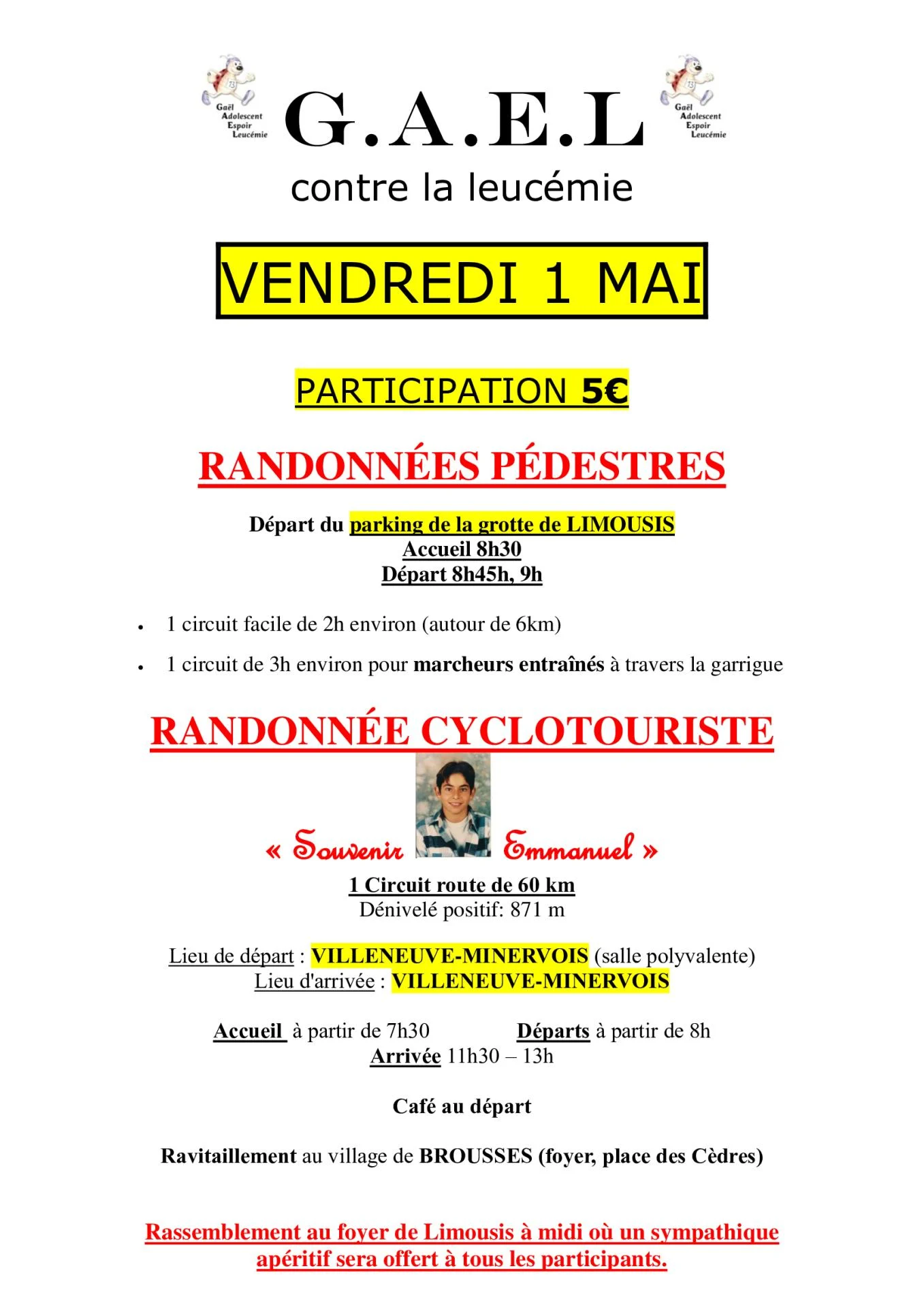 Affiche randonnees 2026