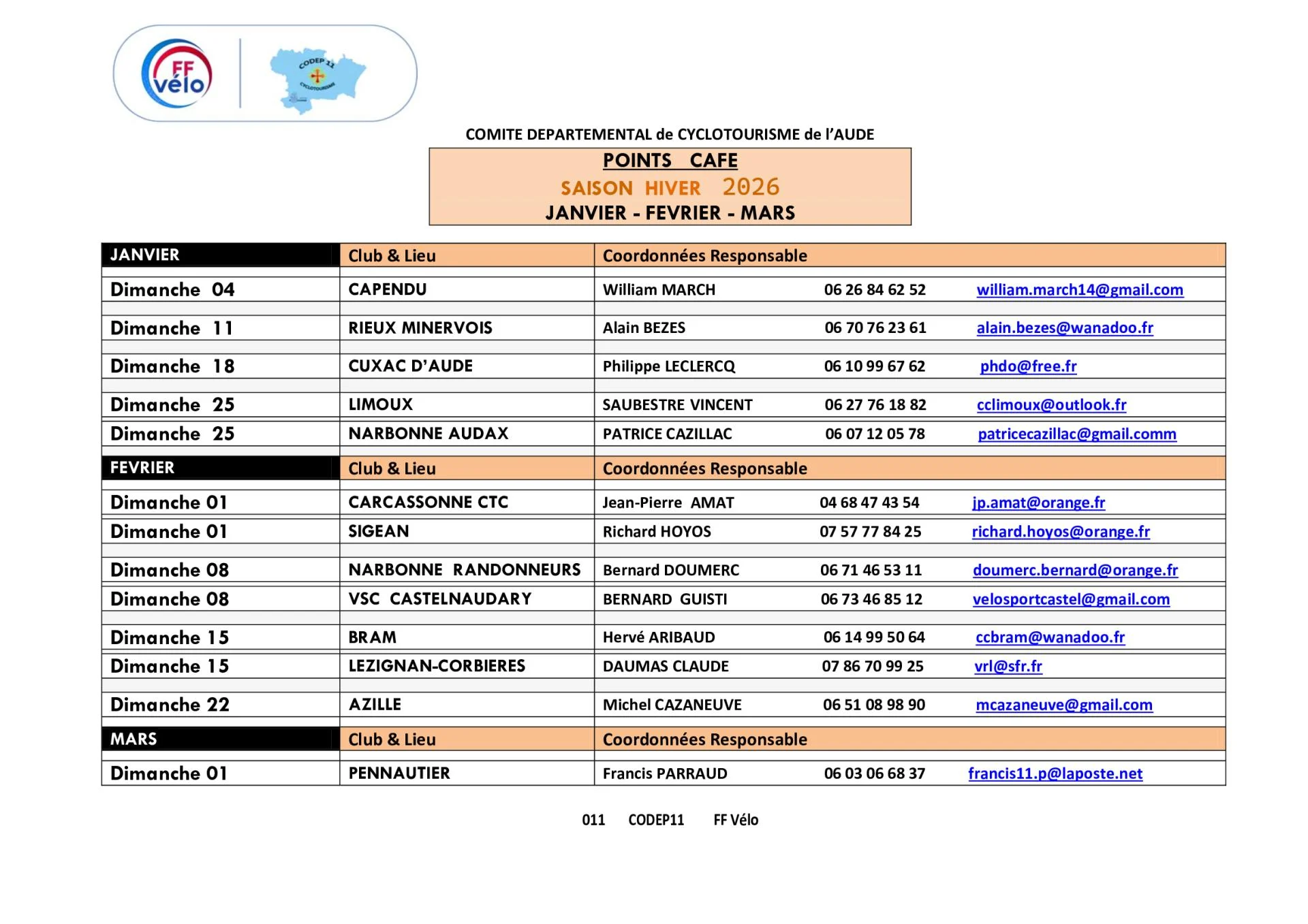 Point cafe saison hiver janvier fevrier 2028