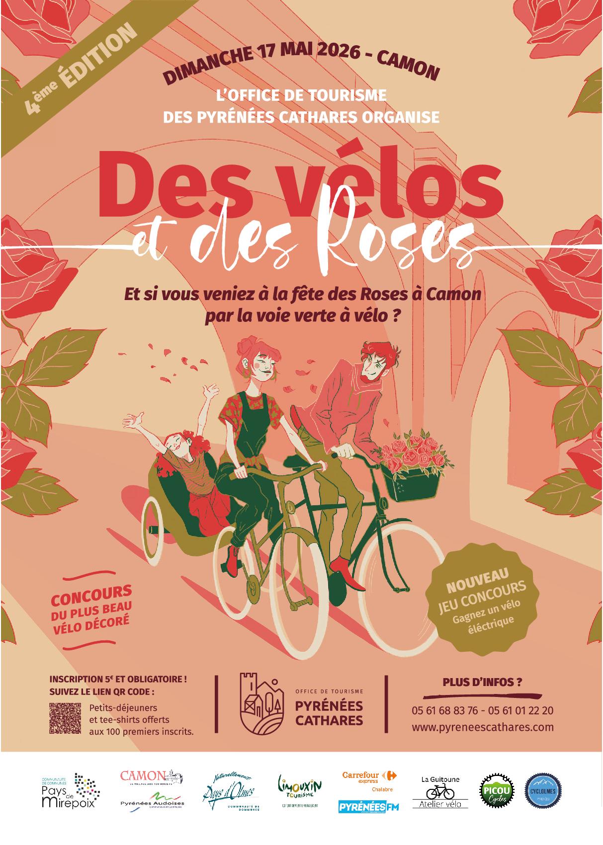 Pyrenees cathares des velos et des roses flyers a5 2026 jpg1