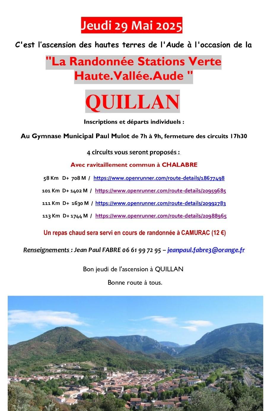 Quillan rando stations voies vertes 29 05 2025